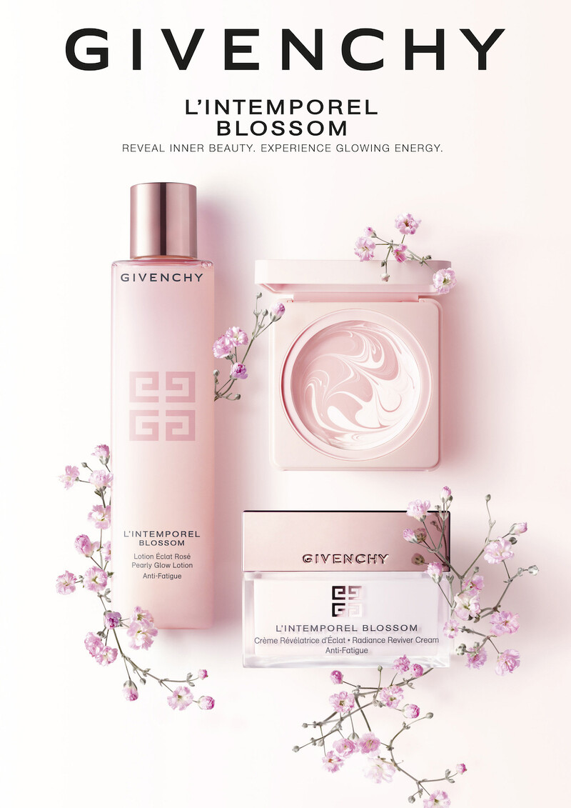 抗30初老第一步 Givenchy花漾奇肌保養新作 打擊倦容前導保養 亮采露 和超仙粉紅大理石紋 亮采凝霜餅 Marie Claire 美麗佳人