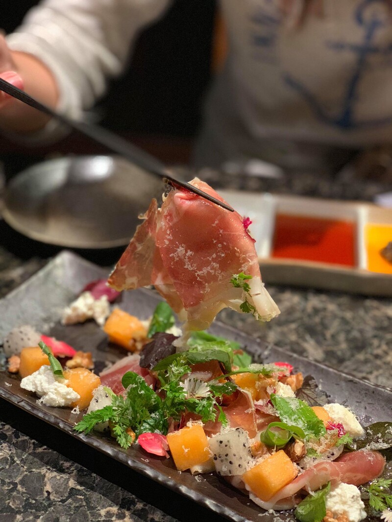 帕瑪生火腿鮮甜水果沙拉
