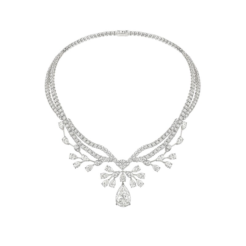 CHAUMET Josephine Aigrette Imperiale 18K白金項鍊