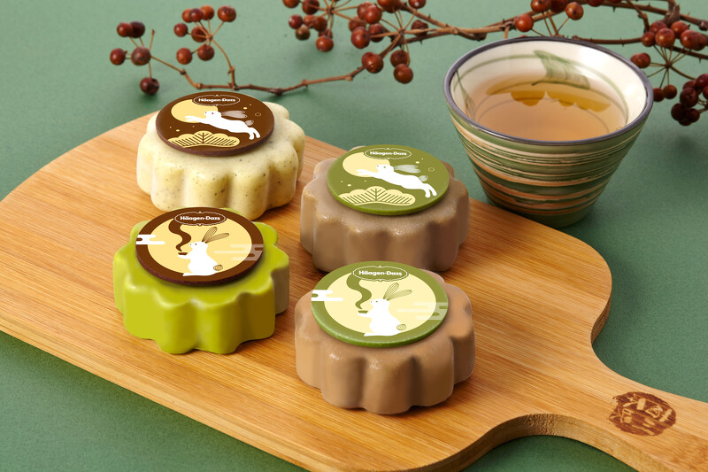 Häagen-Dazs秋月茶韻系列中秋禮盒,NT$1,080/盒 (每盒4入)