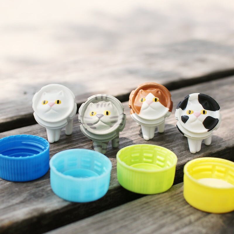 萌到哭！日本推「貓咪瓶蓋專用架」第二彈，超不實用但好想帶回家