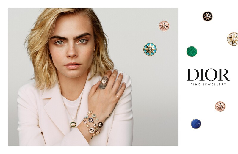 Cara Delevingne化身Dior Joaillerie全新珠寶代言人
