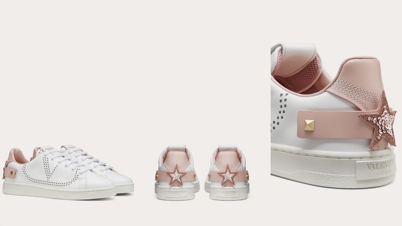 VALENTINO GARAVANI Backnet Sneakers(NT$25,000)。
