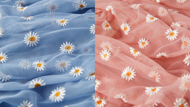 小雛菊刺繡,清新又帶點甜味