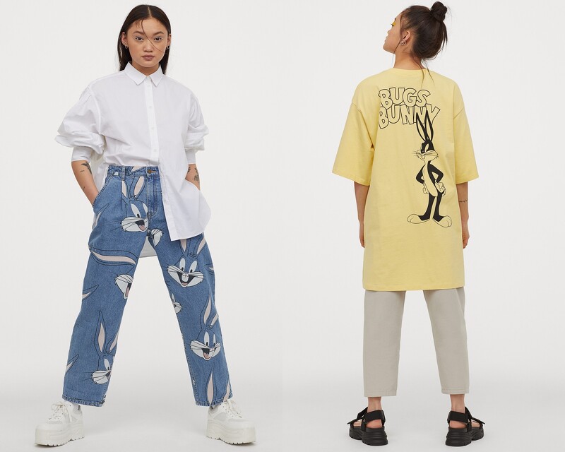 (左)褲子NT$999、(右)上衣NT$499