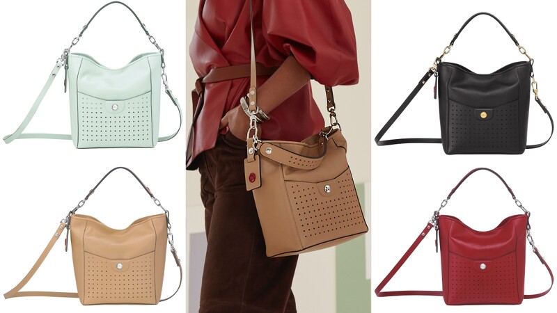 Mademoiselle Longchamp系列水桶包(NT$33,500)