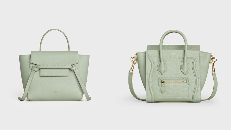 BELT小牛皮肩背提包(NT$69,000)、LUGGAGE小牛皮肩背提包(NT$81,000)