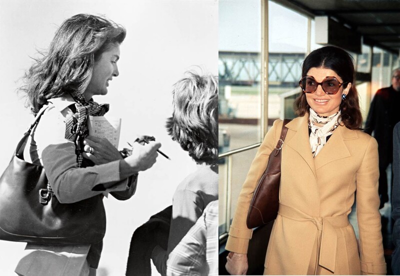 美國第一夫人賈桂琳‧甘迺迪(Jackie Kennedy) 經常在鏡頭前挽著這款包,成為一時佳話,包款更因而被冠以「The Jackie」的別號。