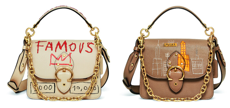 Coach x Jean-Michel Basquiat聯名系列Beat 手袋,各NT25,800。