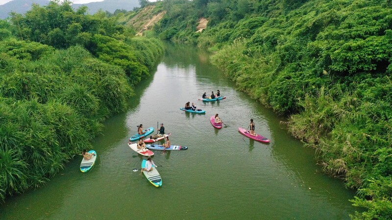 空拍的福隆「亞馬遜河」