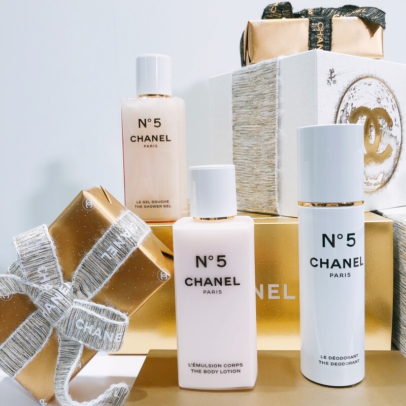 CHANEL香奈兒N°5潤膚沐浴乳、N°5柔膚身體乳液、N°5體香噴霧