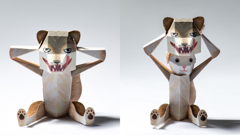 中村開己的紙玩具作品