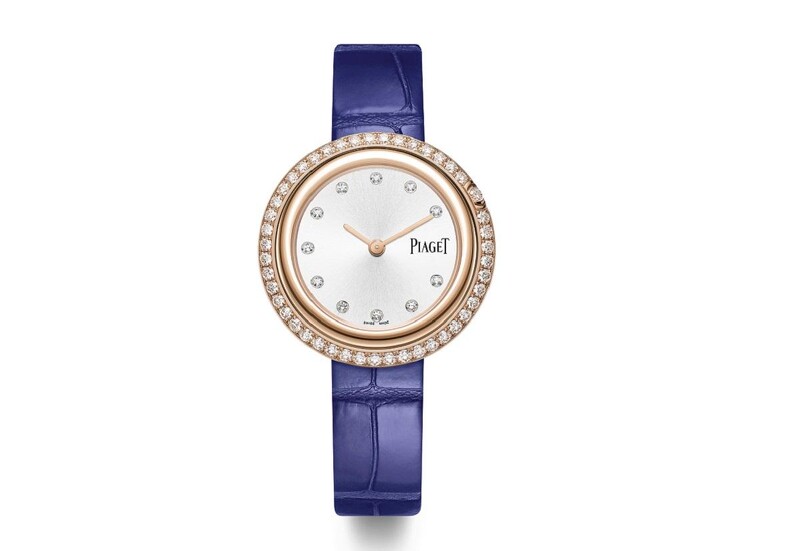 PIAGET Possession系列18K玫瑰金鑽石腕錶(34毫米)。
