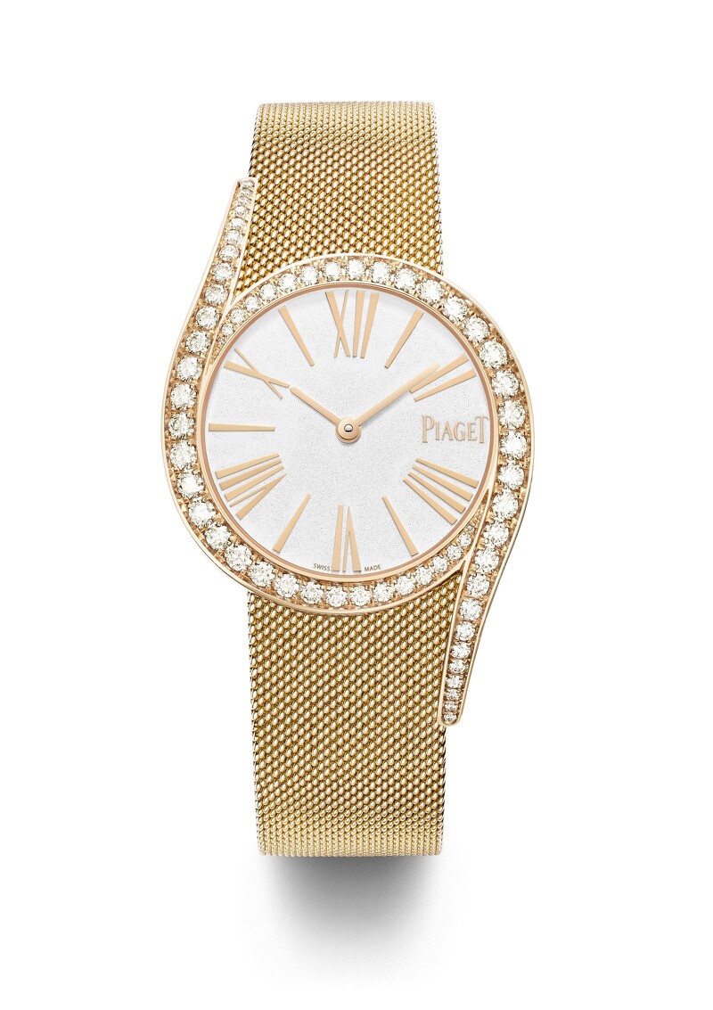 Piaget 伯爵 Limelight Gala系列18K玫瑰金鑲鑽珠寶錶,售價NT1,370,000