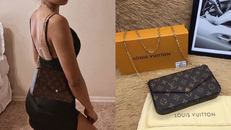 LV 老花肩背袋Pochette Félicie,NT37,900