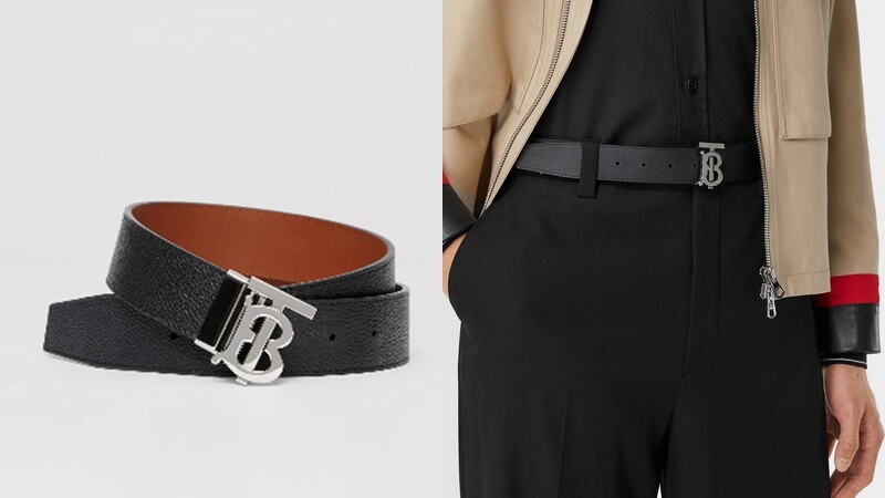 Burberry雙面兩用標誌皮革腰帶,NT17,200