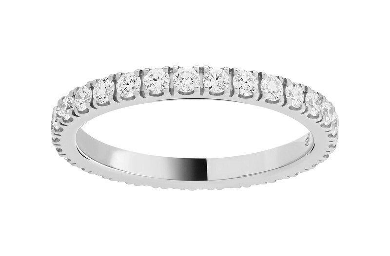 Van Cleef & Arpels - Felicite婚戒(白K金，圓形鑽石，2.1毫米) 售價店洽