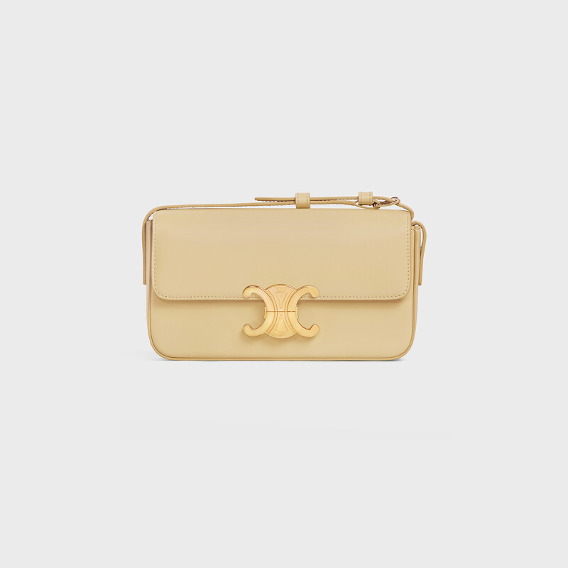 CELINE TRIOMPHE米色小牛皮短背帶肩背包,NT$77,000