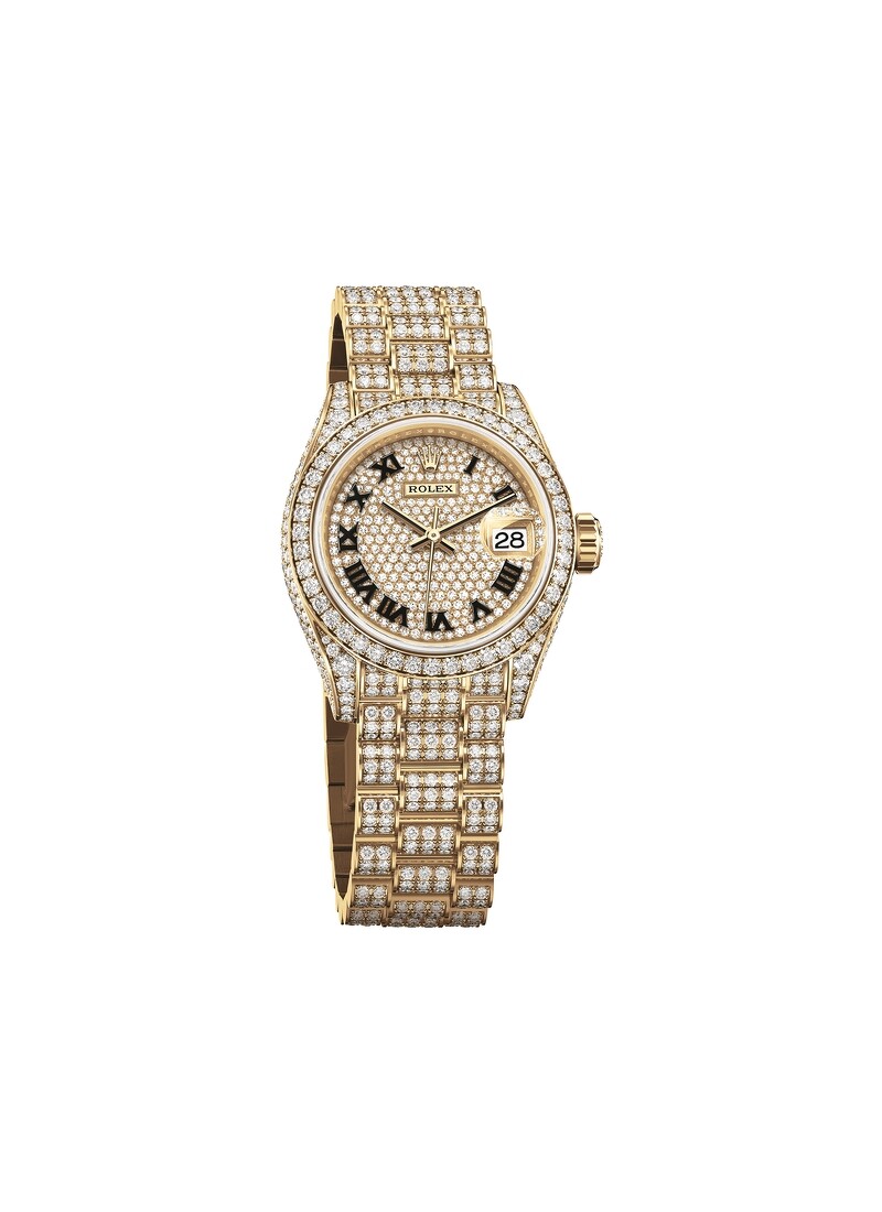 Lady-Datejust 元首型三格實心鏈節 售價電洽