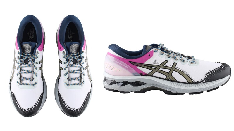 Asics X Vivienne Westwood Gel-Kayano 27白色配上芭比粉+深藍色