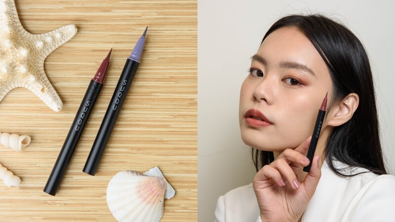 晶采艷色眼線筆,又:妝容示範