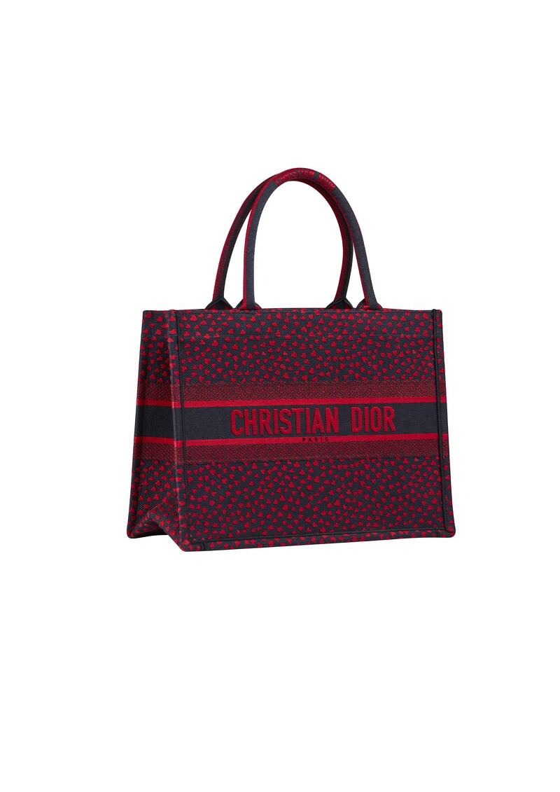 Book Pop Mizza 圖騰莓果紅刺繡小型托特包,NT105,000