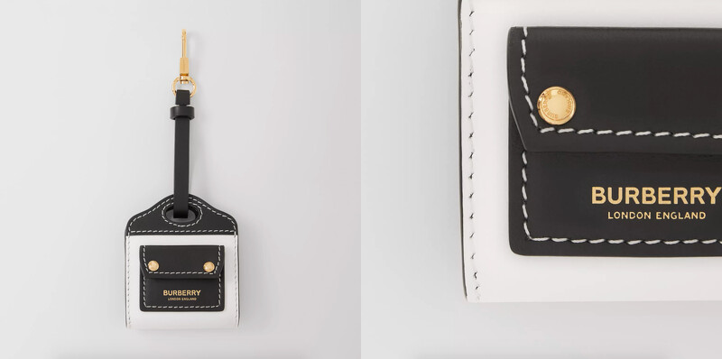 Burberry 雙色皮革拼Airpods保護套,售價NT$16,500