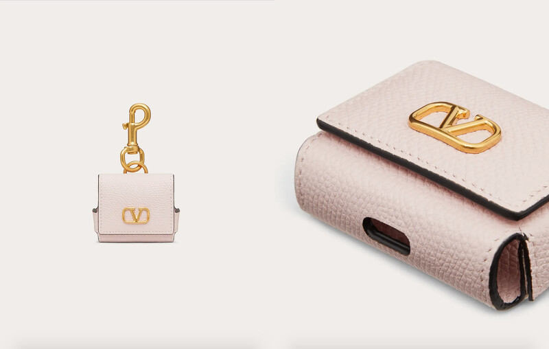 Valentino 簡約方形logo Airpods保護殼,價格店洽