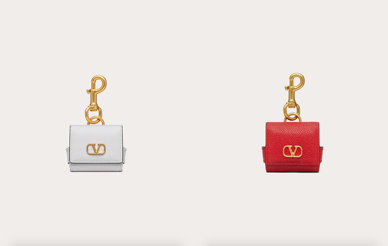 Valentino 簡約方形logo Airpods保護殼,價格店洽
