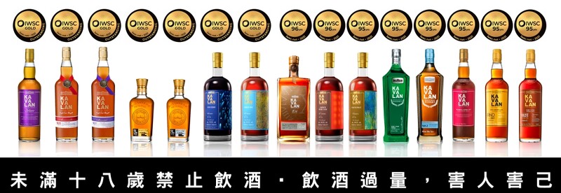 金車噶瑪蘭於英國IWSC國際葡萄酒暨烈酒競賽 (International Wine _ Spirit Competition) 中再次勇奪「世界產區威士忌冠軍獎盃」,並抱回7面特金牌與8面金牌,刷新金車噶瑪蘭歷年最佳紀錄。