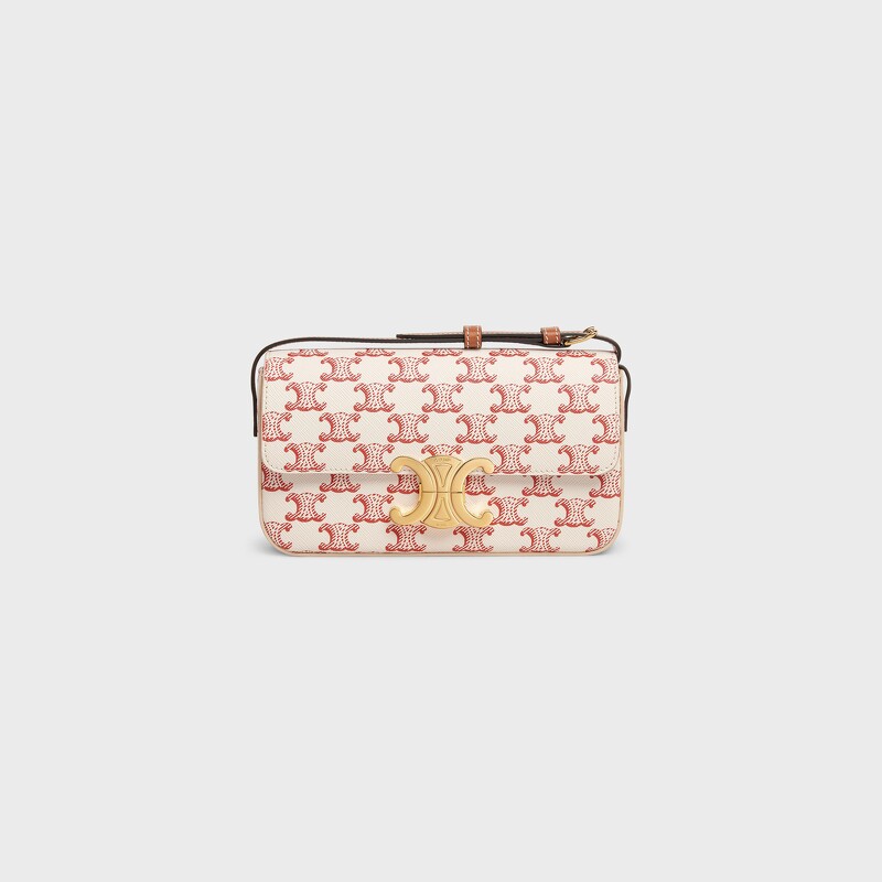 CELINE經典印花小牛皮革肩背包,NT74,000