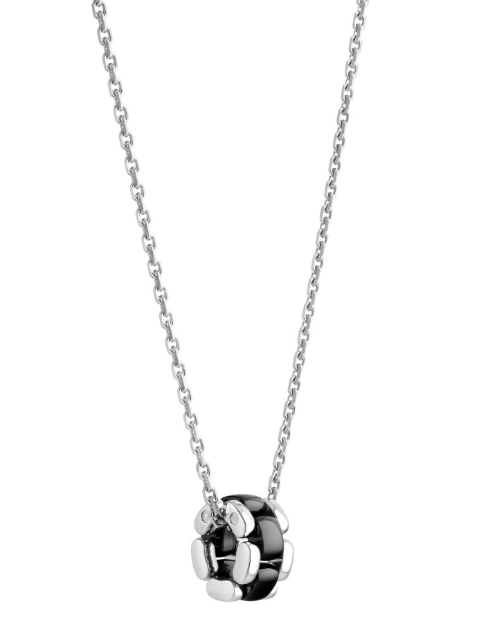 Chanel Ultra 系列項鍊,白金鑲嵌黑色陶瓷,售價NT$124,000