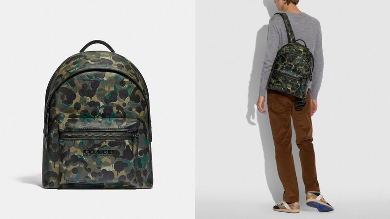 Coach Charter迷彩印花後背包,售價NT$25,800