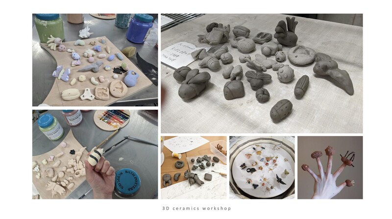 嘗試不同媒材來視覺化生態主題作品。photo/RedLouise