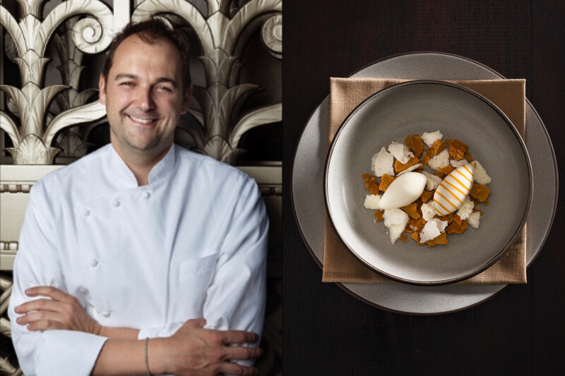 Daniel Humm 最新菜色《Milk & Honey》(蜂蜜 / 牛奶)。
