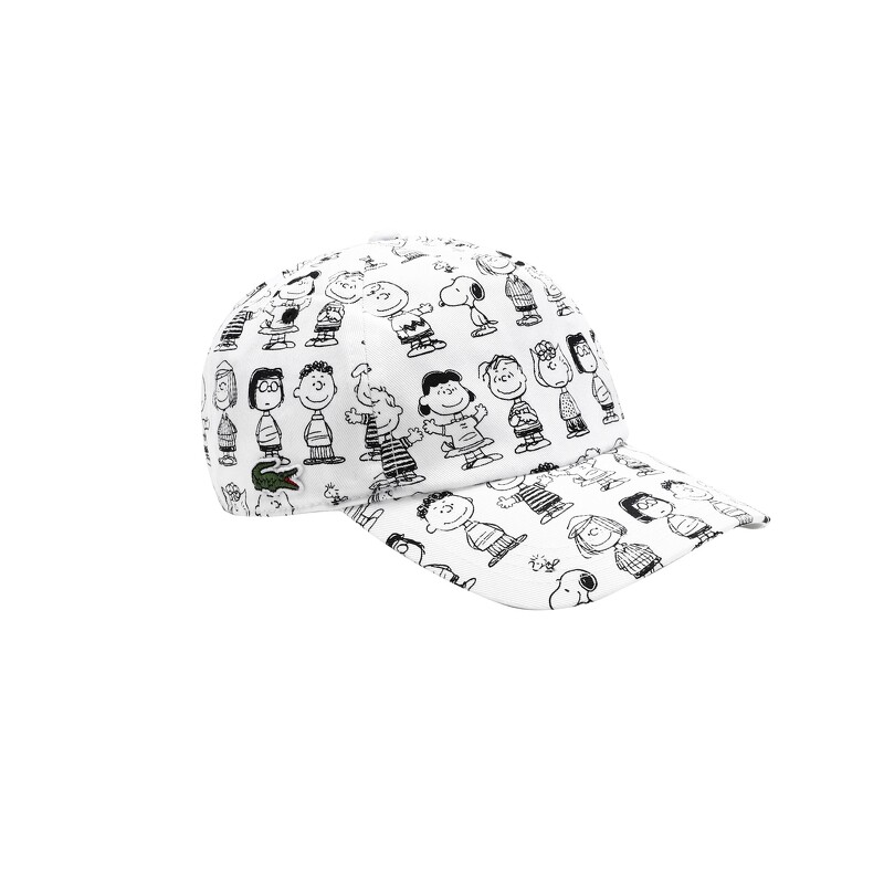 Lacoste X Peanuts白色滿版印花棒球帽,NT2,580