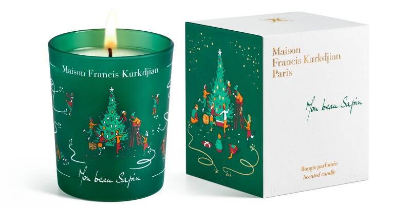 Maison Francis Kurkdjian(MFK)2021聖誕Mon beau Sapin耶誕冷杉香氛蠟燭180g,NT2,880