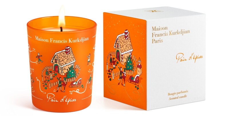 Maison Francis Kurkdjian(MFK)2021聖誕Pain d’épices暖心薑餅香氛蠟燭180g,NT2,880