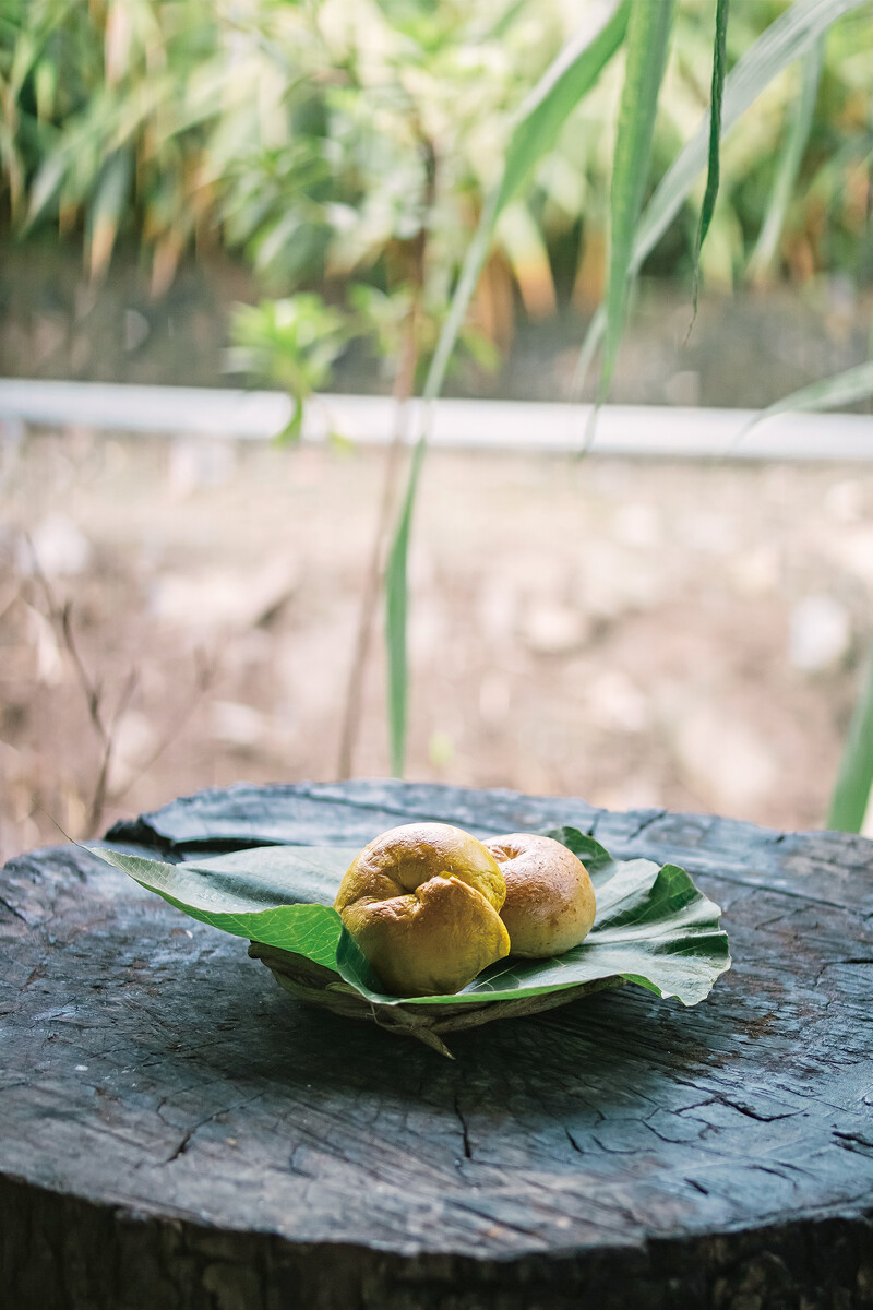 荖葉貝果。