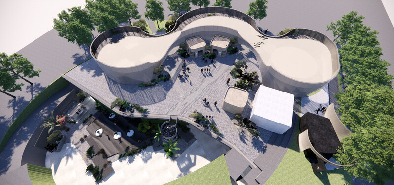 PARK2草悟廣場全景示意圖,全新場地預計2022年1月中開幕。