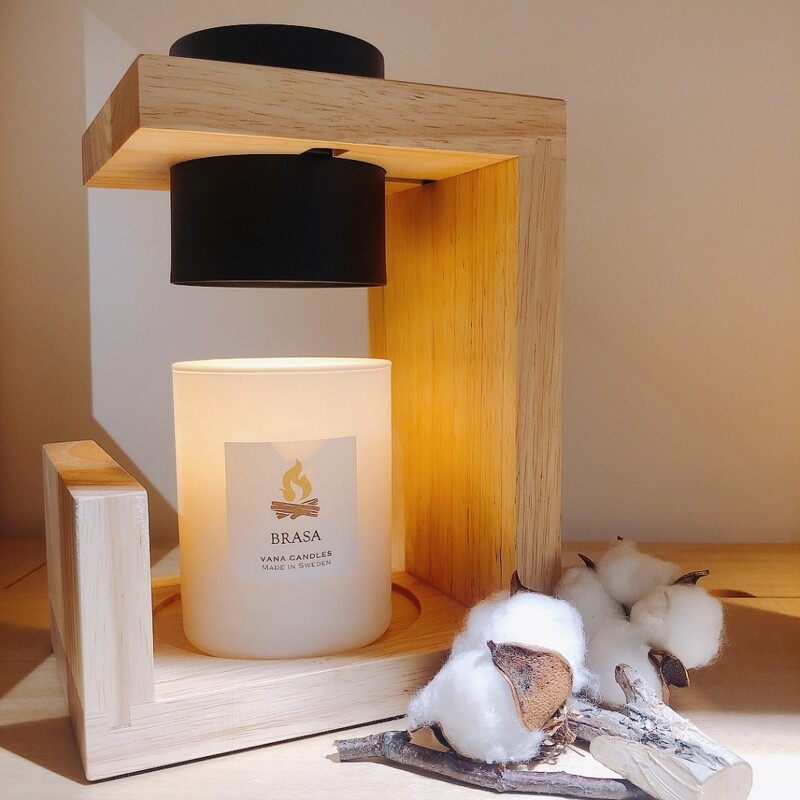 Vana Candles香氛蠟燭暖燈摩登實木款(原色),NT2,690