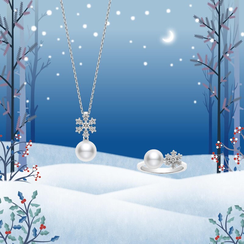 Mikimoto將雪花與繁星元素幻化為迷人珠寶點亮銀色佳節 高雅品味讓綺麗聖誕更具浪漫氛圍 Marie Claire 美麗佳人
