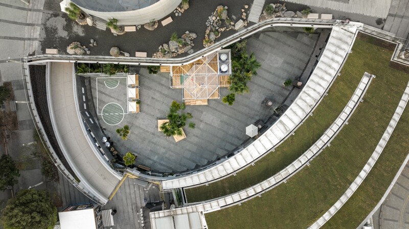 打包運動場 SPORT 2GO 位於PARK2草悟廣場空拍。(Photo Credit 楊承 Chen Yang)