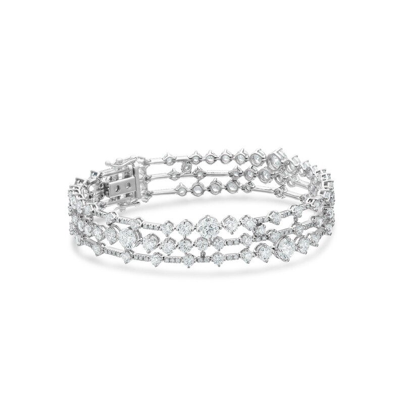 De Beers Arpeggia 高級珠寶三層鑽石手環