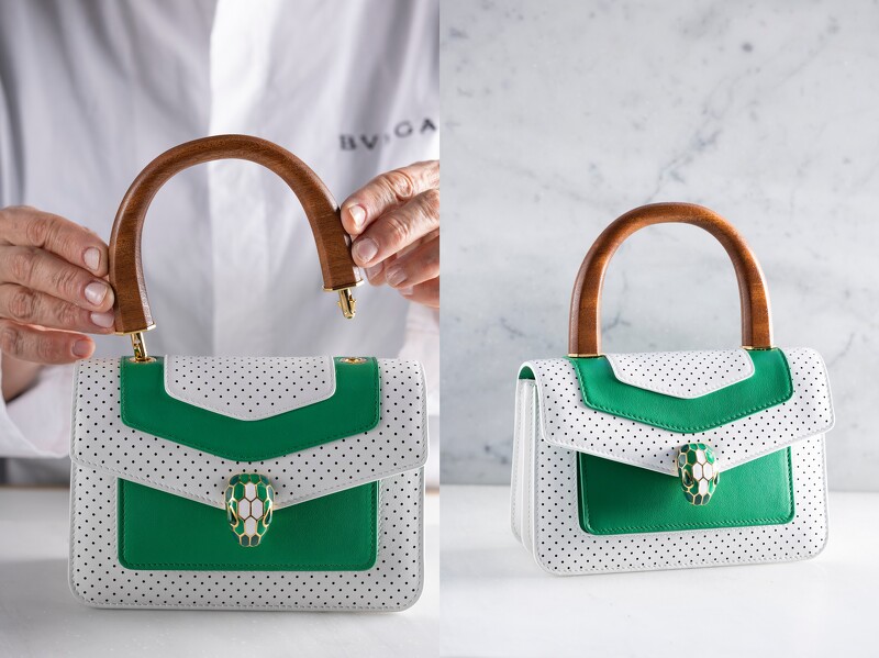 Serpenti Forever小牛皮手提包,NT$91,100