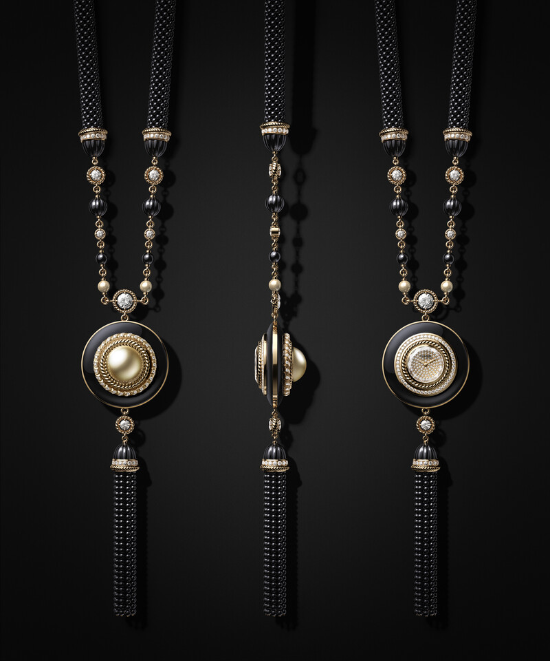 Mademoiselle Privé Bouton_Golden Pearl Long Necklace