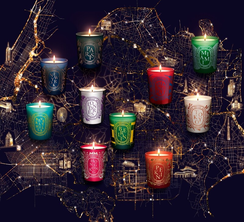 diptyque 2022城市限定香氛蠟燭系列夜空版。