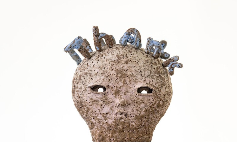 伊日藝術計劃|石山哲也|天上天下唯我獨尊|42x17x54cm|Stoneware、Color slip|2021