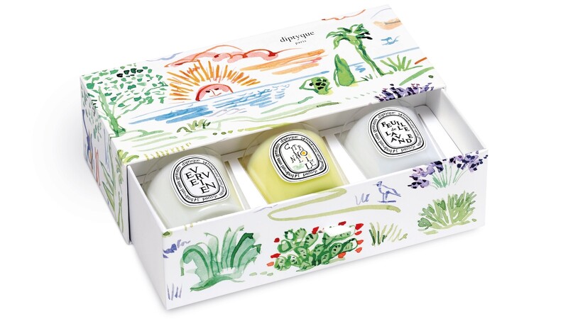 diptyque 2022限量夏季香氛蠟燭禮盒(檸檬草/馬鞭草/薰衣草)3*70g,NT3,600