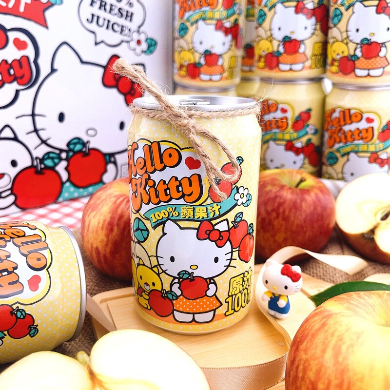 Hello Kitty 100%蘋果汁開賣
